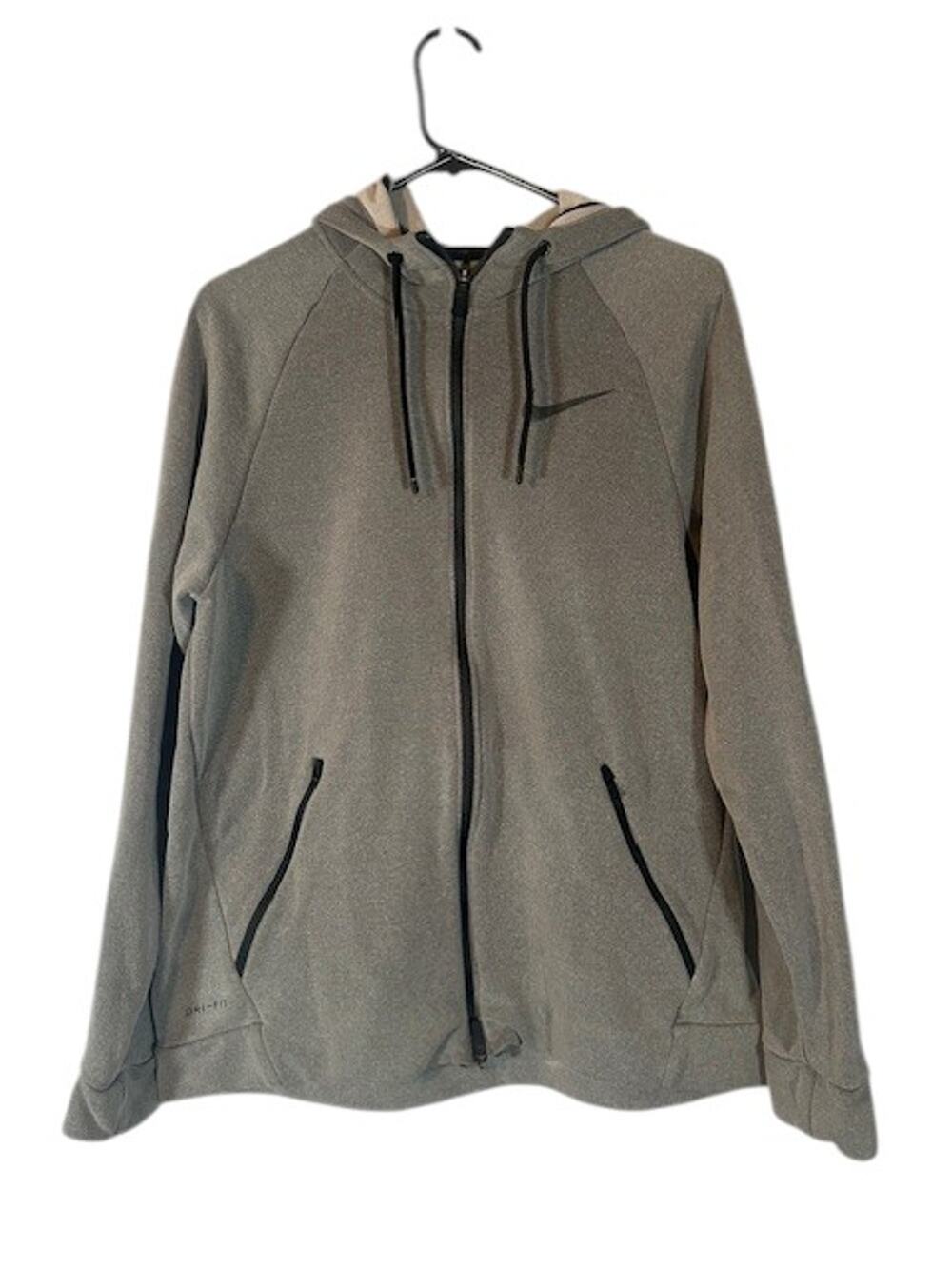 Nike Long Sleeve Hooded Lightweight Spring Casual Full Zip Jacket Men Sz L